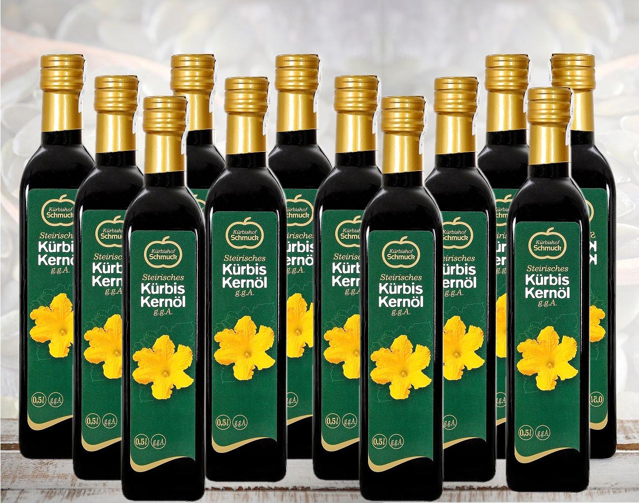 Kürbiskernöl - 12x 0,5 Liter